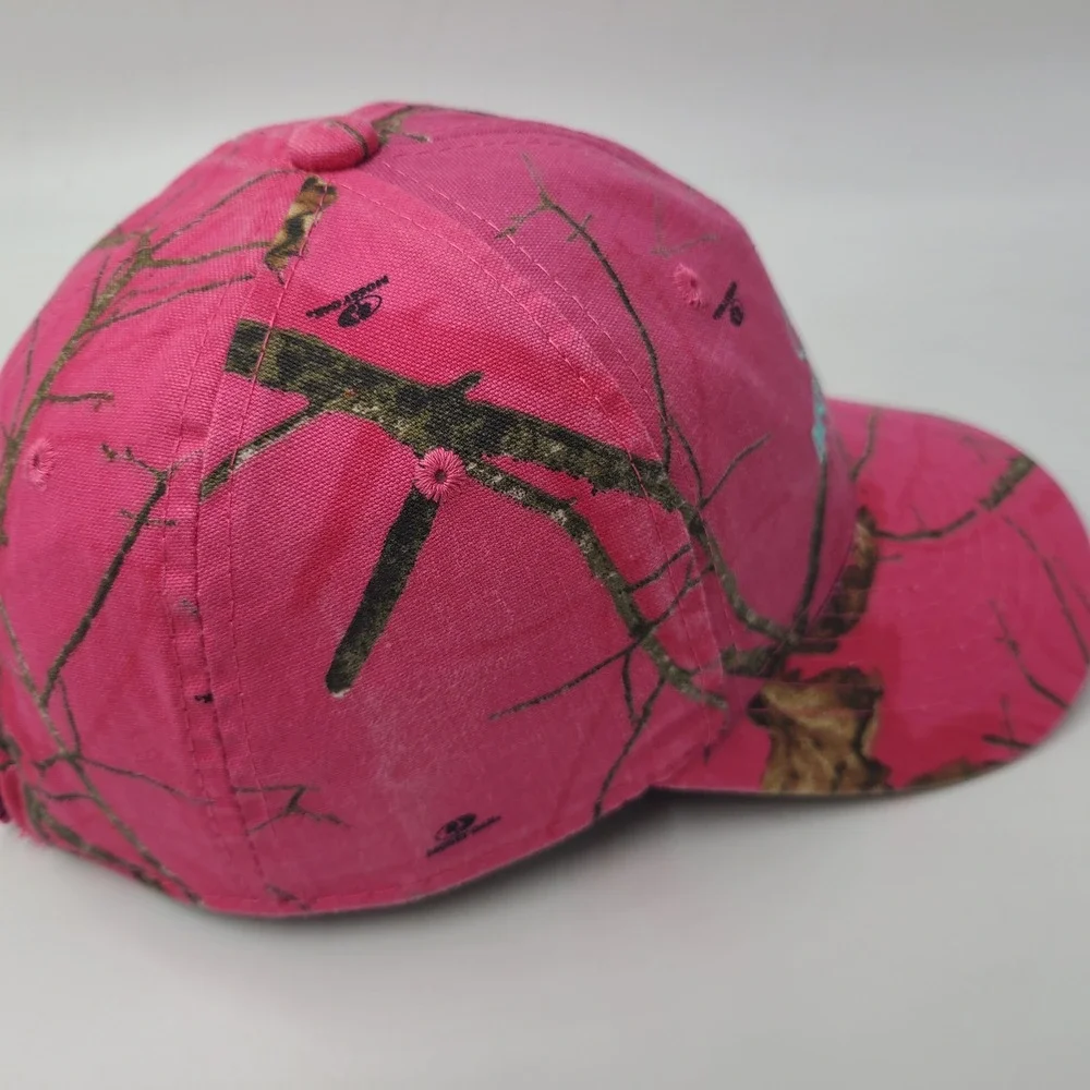 Women Mossy Oak Hat Adjustable Pink Camo‎ Hunt Fish Outdoors Tree Branch Print